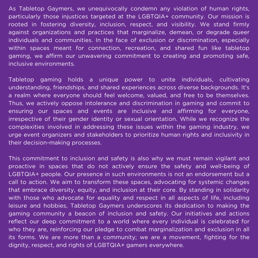 Tabletop Gaymers tweet media