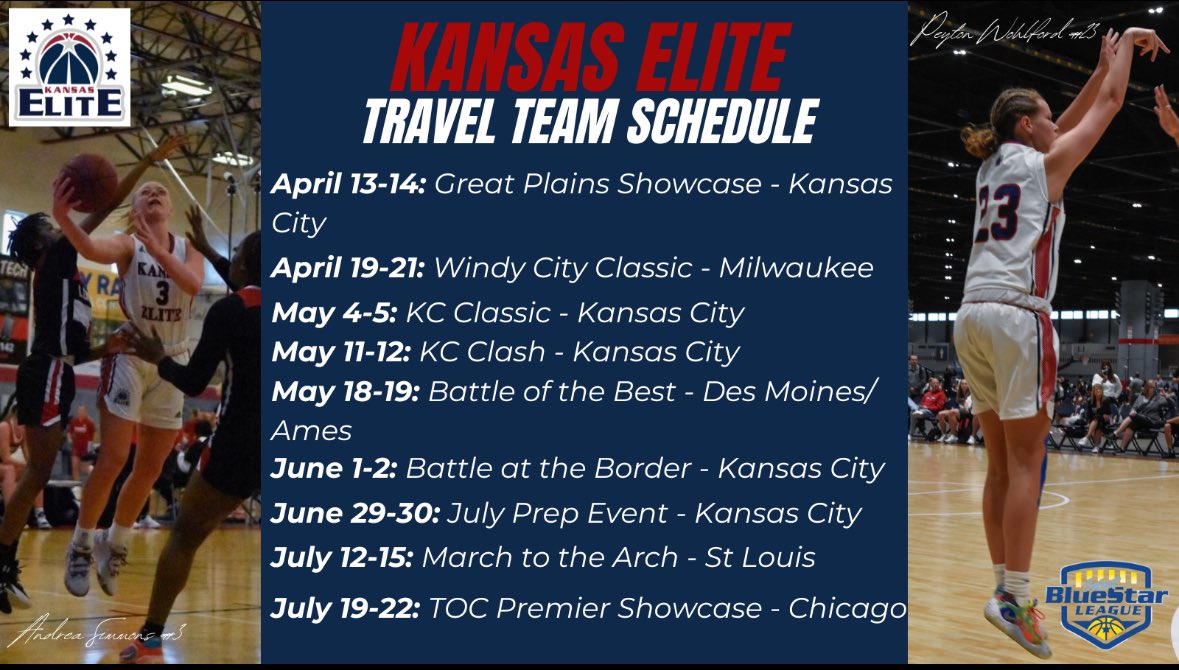 Here is our HS schedule for the Spring/ Summer. Traveling for ‘College Viewing Period’ events only, No traveling just to travel.  Why spend the extra money if there are competitive local events available?