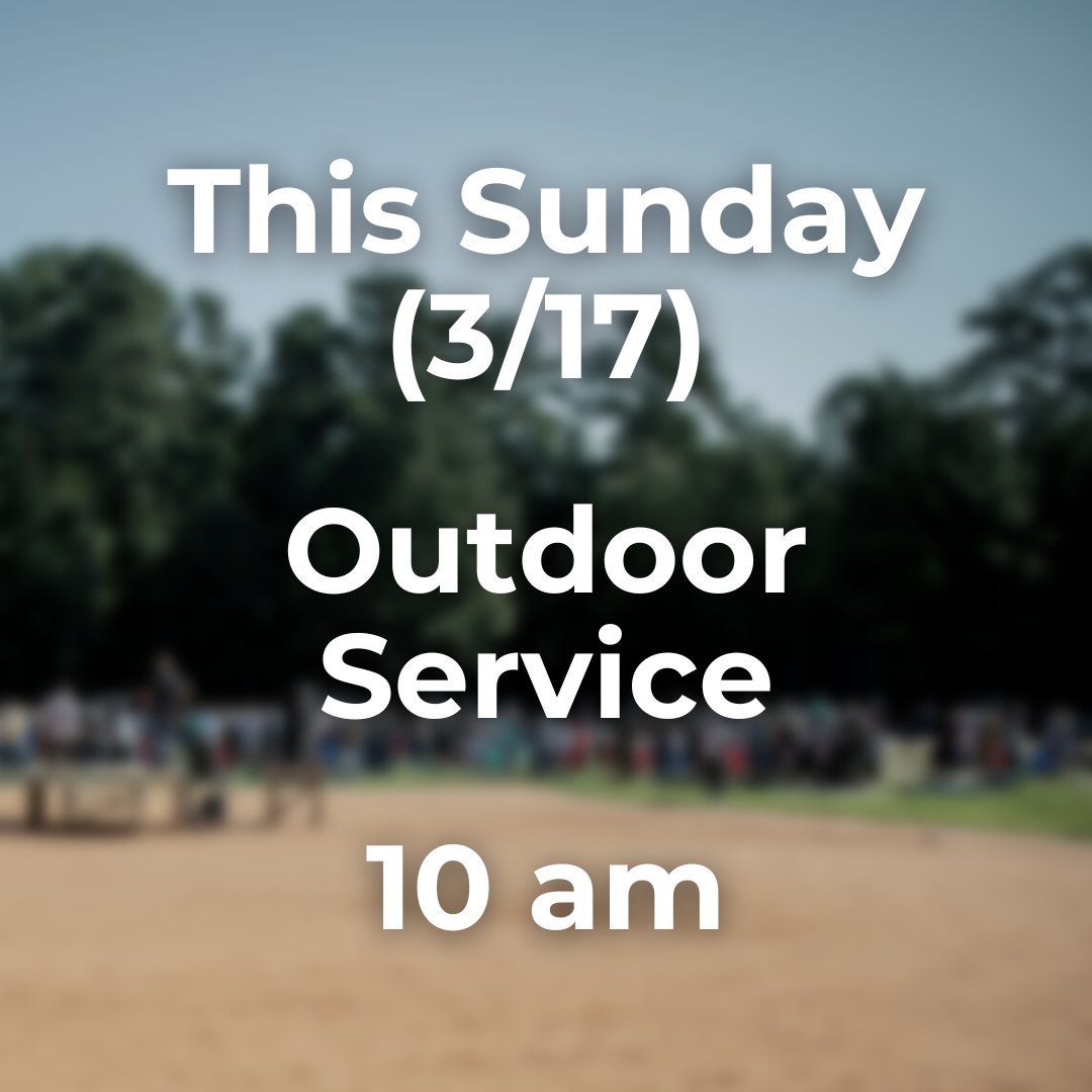 Join us this Sunday at 10 am on the ball field for an outdoor worship service! No childcare will be available and remember to bring something to sit on. Head over to idcraleigh.com and click the banner at the top of the homepage for our worship guide for the day.