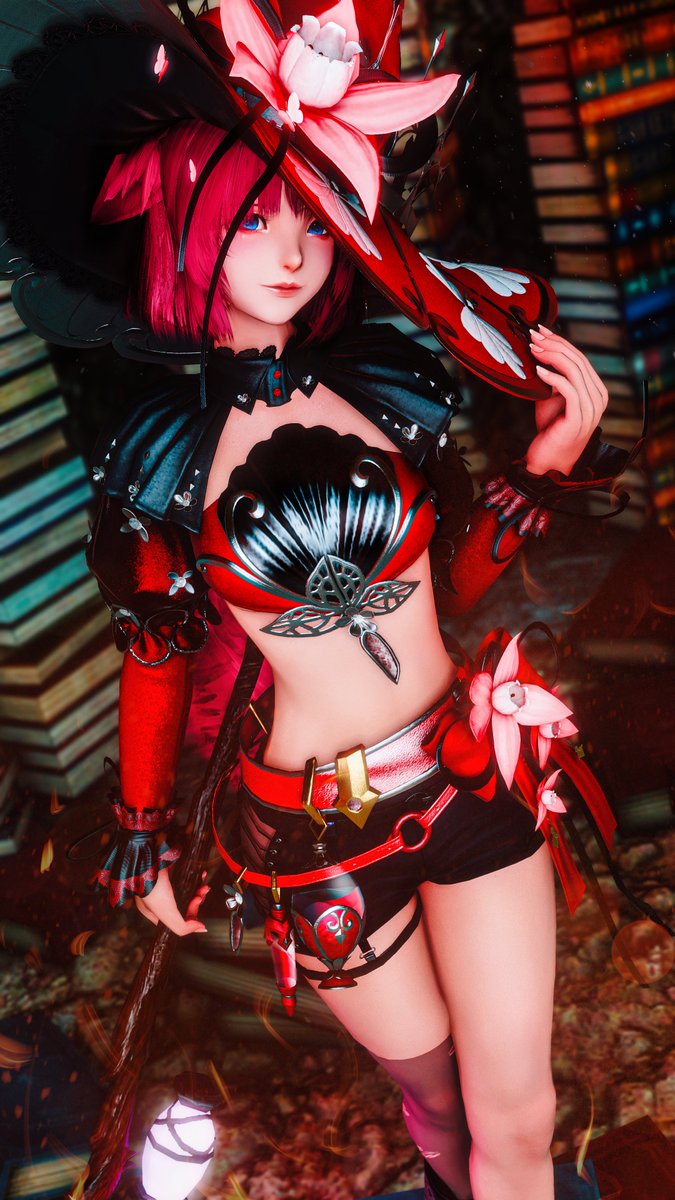 catte_catte's tweet photo. Crimson Witch 

#gposers • #ミコッテ • #miqote https://t.co/rMsbcIYlun