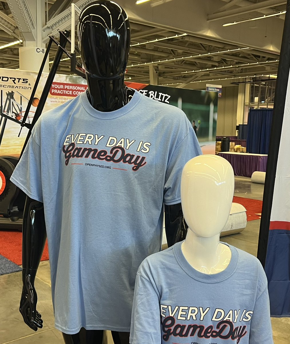 Have you seen our National Trainers in their #everydayisgameday tshirts today at #shapecleveland? Get yours tomorrow at our exhibit booth starting at 9AM while supplies last! #teachershelpingteachers