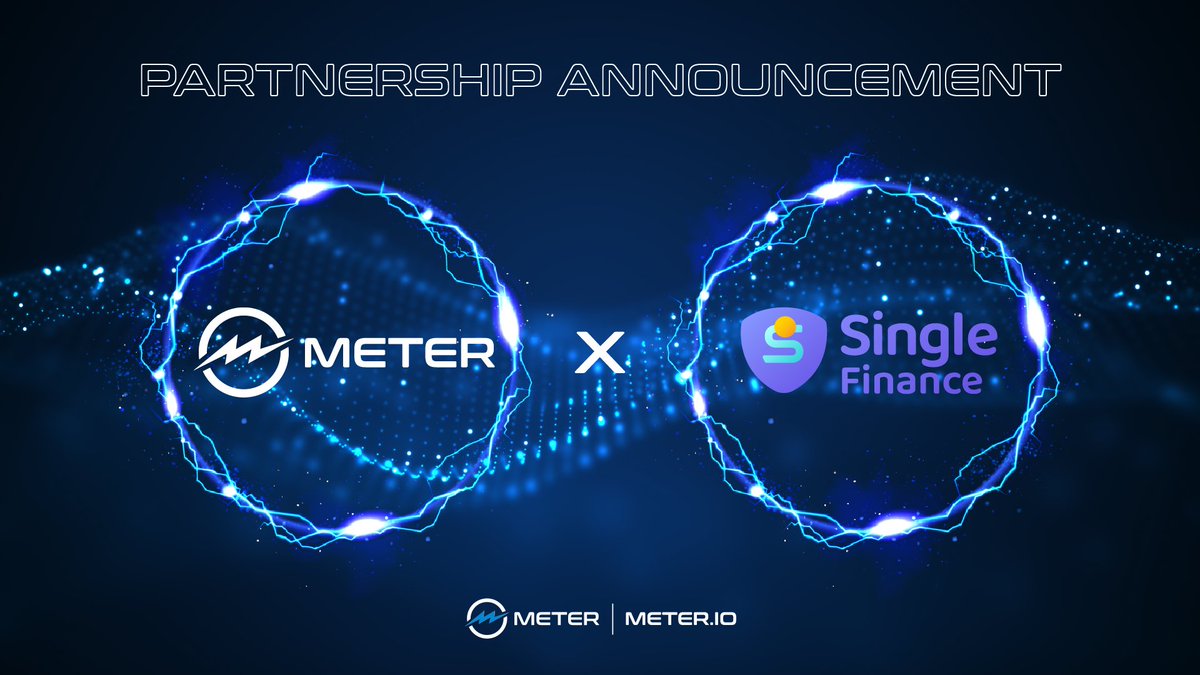 ⚡️Thrilled to announce our partnership with @Single_Finance on @Meter_IO! 🚀

📈 #SingleFinance, one of the leading #DeFi yield platforms, brings new strategies to #MeterNetwork. This collab introduces capital-protected yield farming and pseudo market-neutral strategies,
