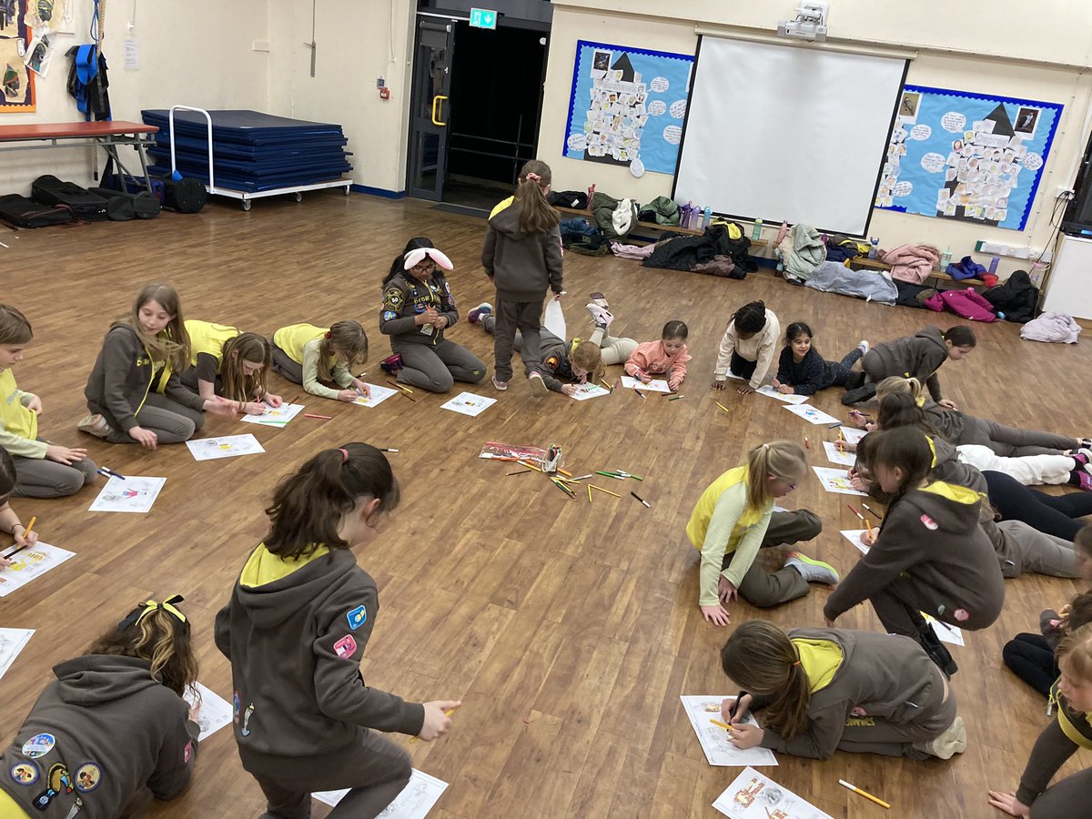 8thPoynton's tweet photo. Today our Brownies thought about what kind of uniform they would like in 2026! And they did some very creative designs! https://t.co/ndAeFbUicP