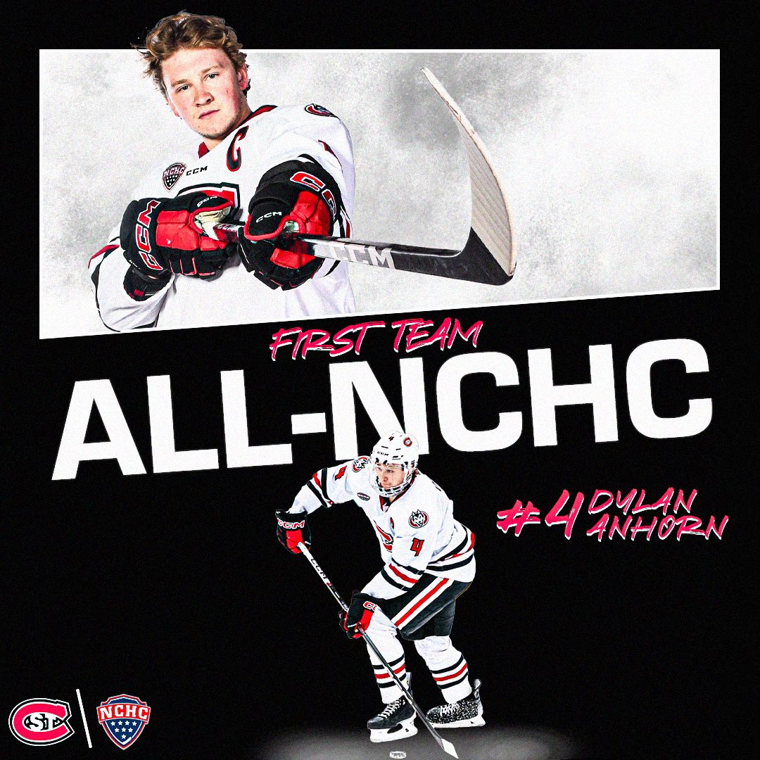 𝗙𝗜𝗥𝗦𝗧 𝗧𝗘𝗔𝗠 𝗔𝗟𝗟-𝗡𝗖𝗛𝗖 ‼️

Congrats to <a href="/digger_194/">Dylan Anhorn</a> on becoming the fifth Husky blue liner named to the All-NCHC First Team! 

#GoHuskies | #HuskyHockey 🏒