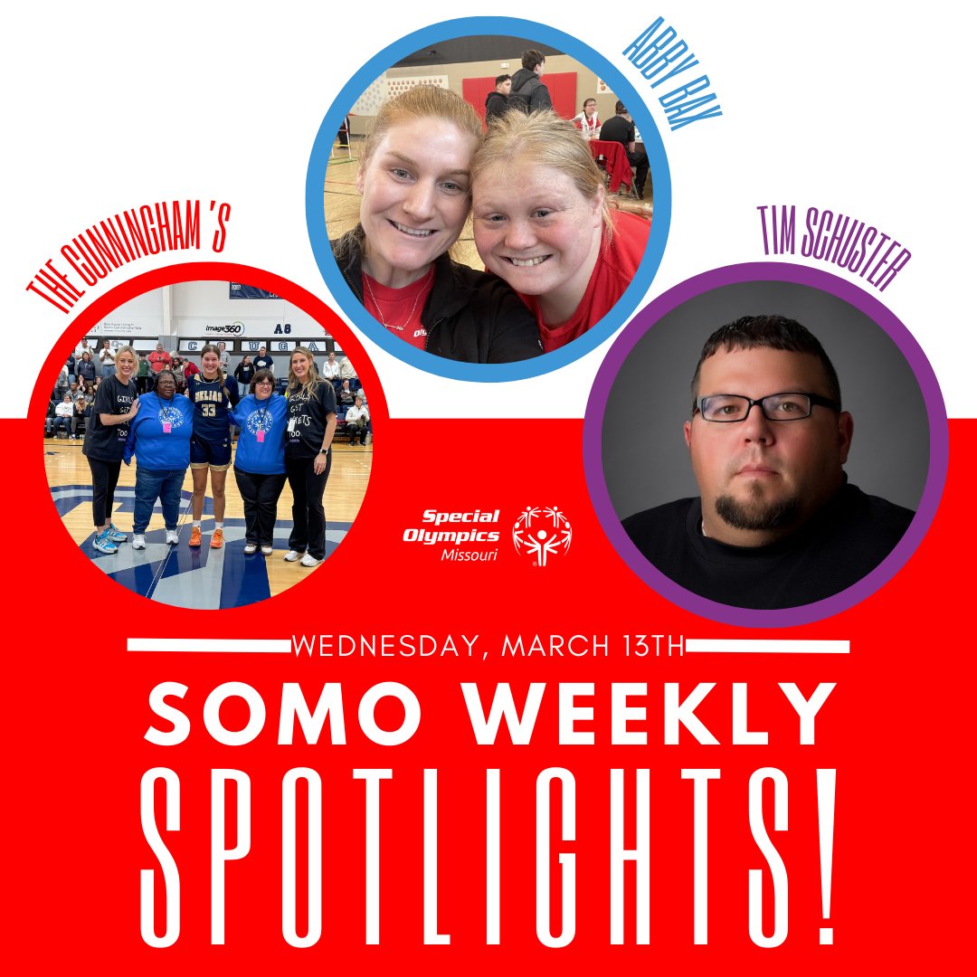 SOMissouri's tweet photo. 📷 It's that time of the week again! Dive into our weekly spotlights shining on our amazing staff, athletes and coaches! 📷 Discover the inspiring stories and achievements that make our organization shine brighter every day at https://t.co/Qcf79AjxCG . #SOMOPremier https://t.co/Q1N9MEzNZi