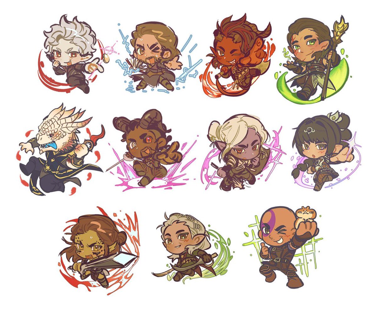 i might stream later drawing more of these chibis like in 2-3 hrs :3