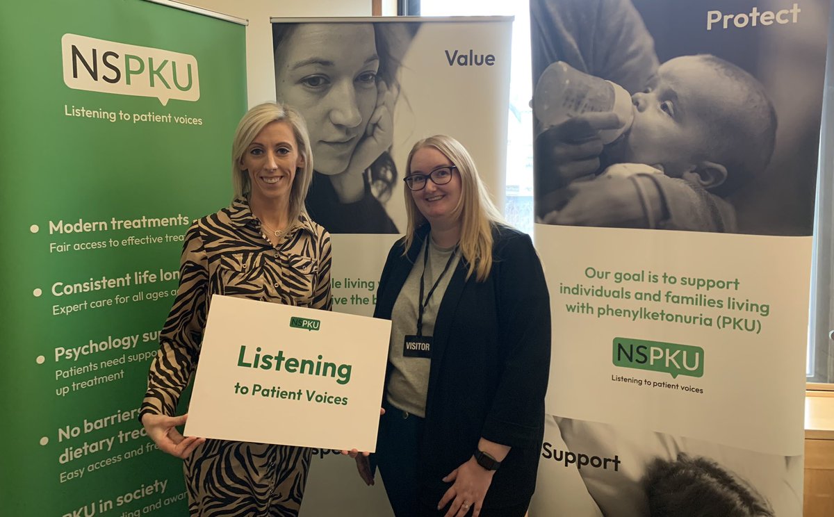 Thank you so much @carlalockhart for coming to find out abt #PKU #Phenylketonuria today Your constituents need access to modern treatments in the future - not being stuck on a complex dietary regimen #PKU diet = big treatment burden Your interest & care much appreciated 👍👍👍