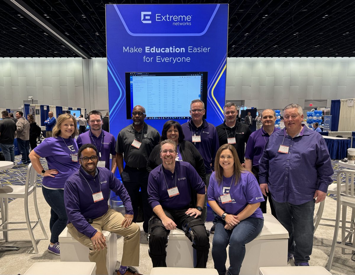 LSON511's tweet image. Extreme Networks is a proud Platinum Sponsor at KySTE. Visit booth #400 or attend one of our sessions in M106.