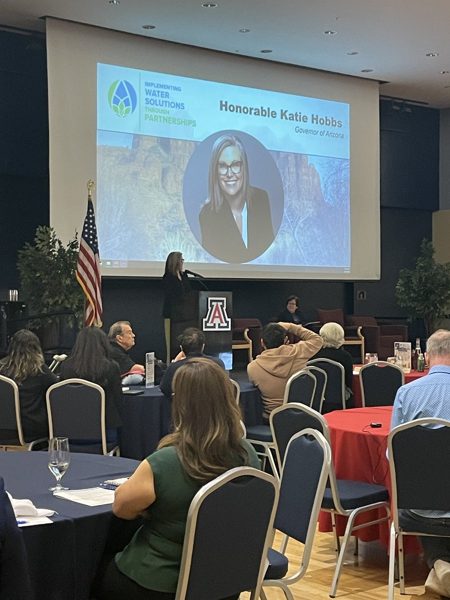 AZWRRC's tweet image. Did you miss Governor Hobbs’ @katiehobbs keynote? Don’t fret! We will be posting the video up our website wrrc.arizona.edu! @SbmWater