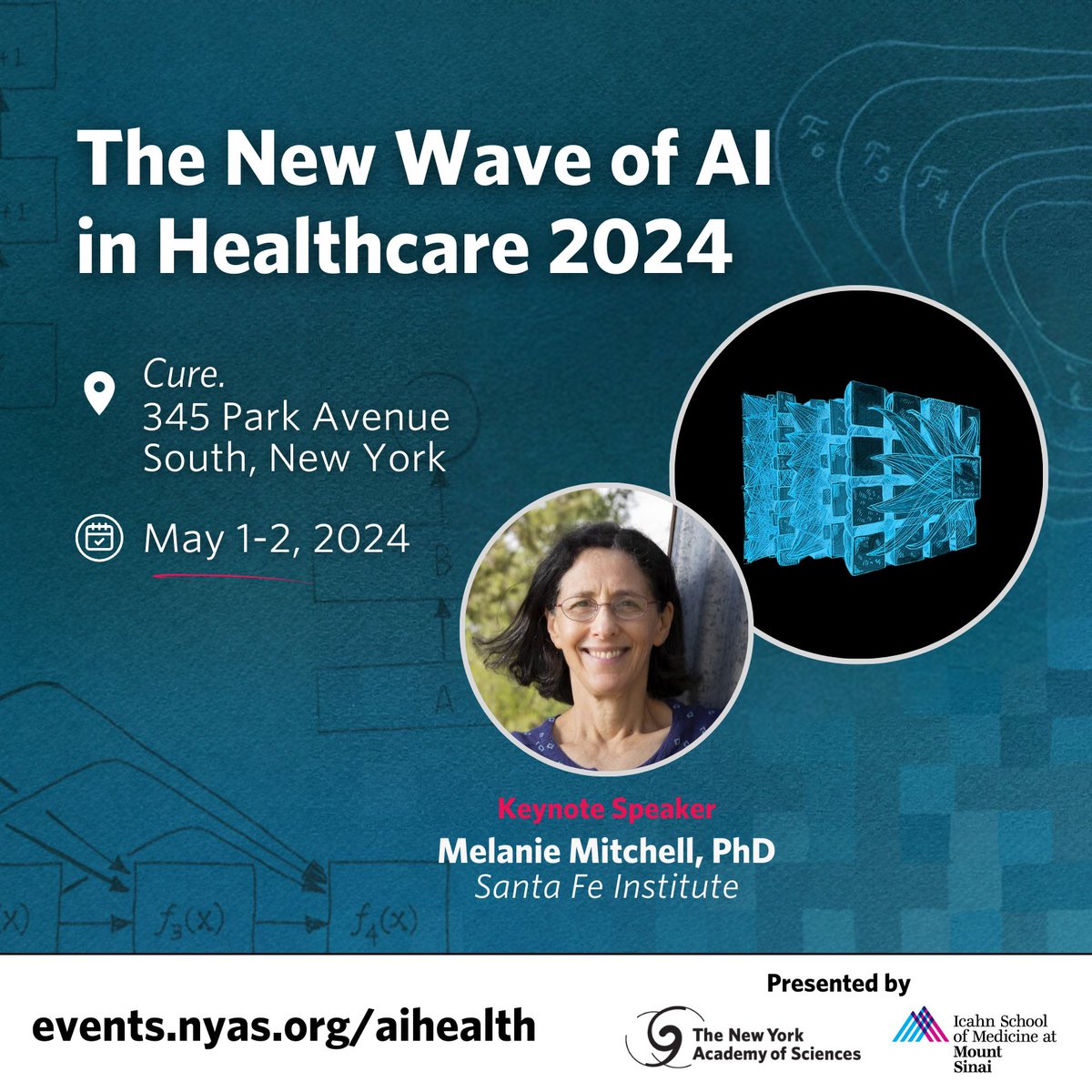 What are the leading minds in machine learning and medicine working on? Join the conversation at The New Wave of AI in Healthcare 2024 on May 1 & 2. Tickets are selling fast — register today! #NewWaveAIHealth @IcahnMountSinai @NYASciences 

🎟️: events.nyas.org/aihealth