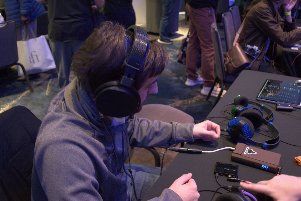 CapraAudio's tweet photo. Thanks to all who stopped by our impromptu table with @headamame at #canjam2024 ! We got a lot of great feedback and impressions on  our #headphones Satyr, Faunus, and the prototype of Ouroboros. Hope to see you again next year! https://t.co/SHsrNpUP4f