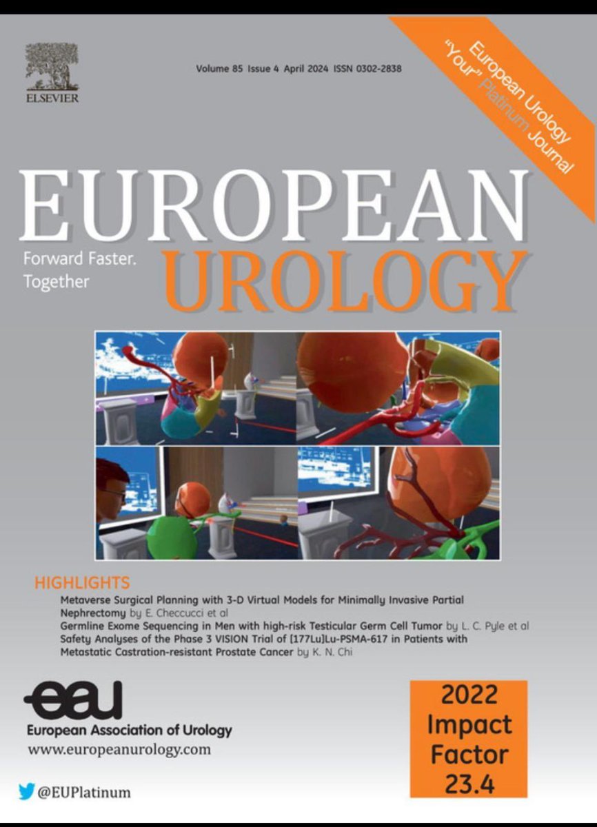 Enrico Checcucci (@enricocheccucci) on Twitter photo 🥳 This month we are on the cover of <a href="/EUplatinum/">European Urology</a> with our experience of #3D #Metaverse surgical planning for partial nephrectomy <a href="/PorpigliaF/">Porpiglia Francesco</a>
👉 sciencedirect.com/science/articl… 🥳 This month we are on the cover of <a href="/EUplatinum/">European Urology</a> with our experience of #3D #Metaverse surgical planning for partial nephrectomy <a href="/PorpigliaF/">Porpiglia Francesco</a>
👉 sciencedirect.com/science/articl…