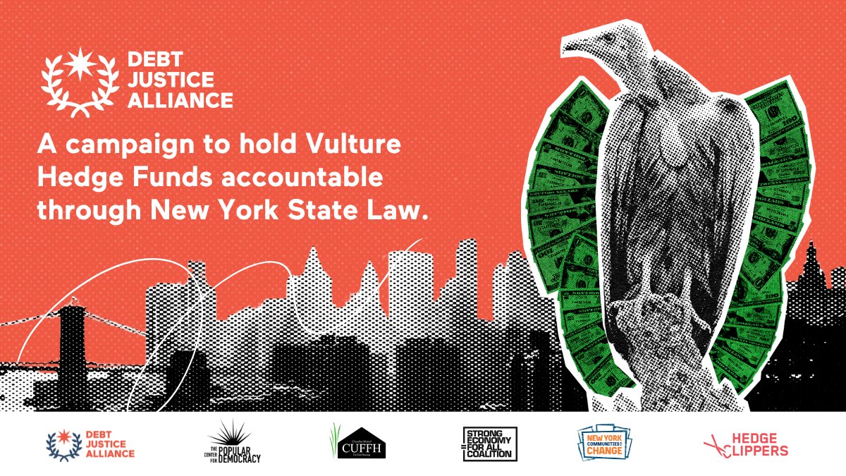 We’re coming in hot as we approach the legislative session to push the Sovereign Debt Stability Act and the Champerty Doctrine. It's time to hold vulture hedge funds accountable for a just debt restructuration for all. Visit our website to take action 💥 debtjusticealliance.org