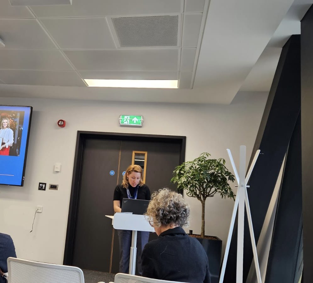 MitoResearch's tweet image. Huge thanks to the wonderful Oksana, Moe, Laura & Clare for representing us today at the @NIHRNewcBRC celebration of research excellence event 💚