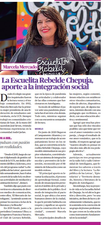 Tantas veces nos preguntan por qué una Escuela ha de ser "Rebelde"? 
Pues nuestra Rebeldía es dotar de la mejor educación y conocimiento amoroso para los niños y niñas Campamentos, sin fin de lucro.