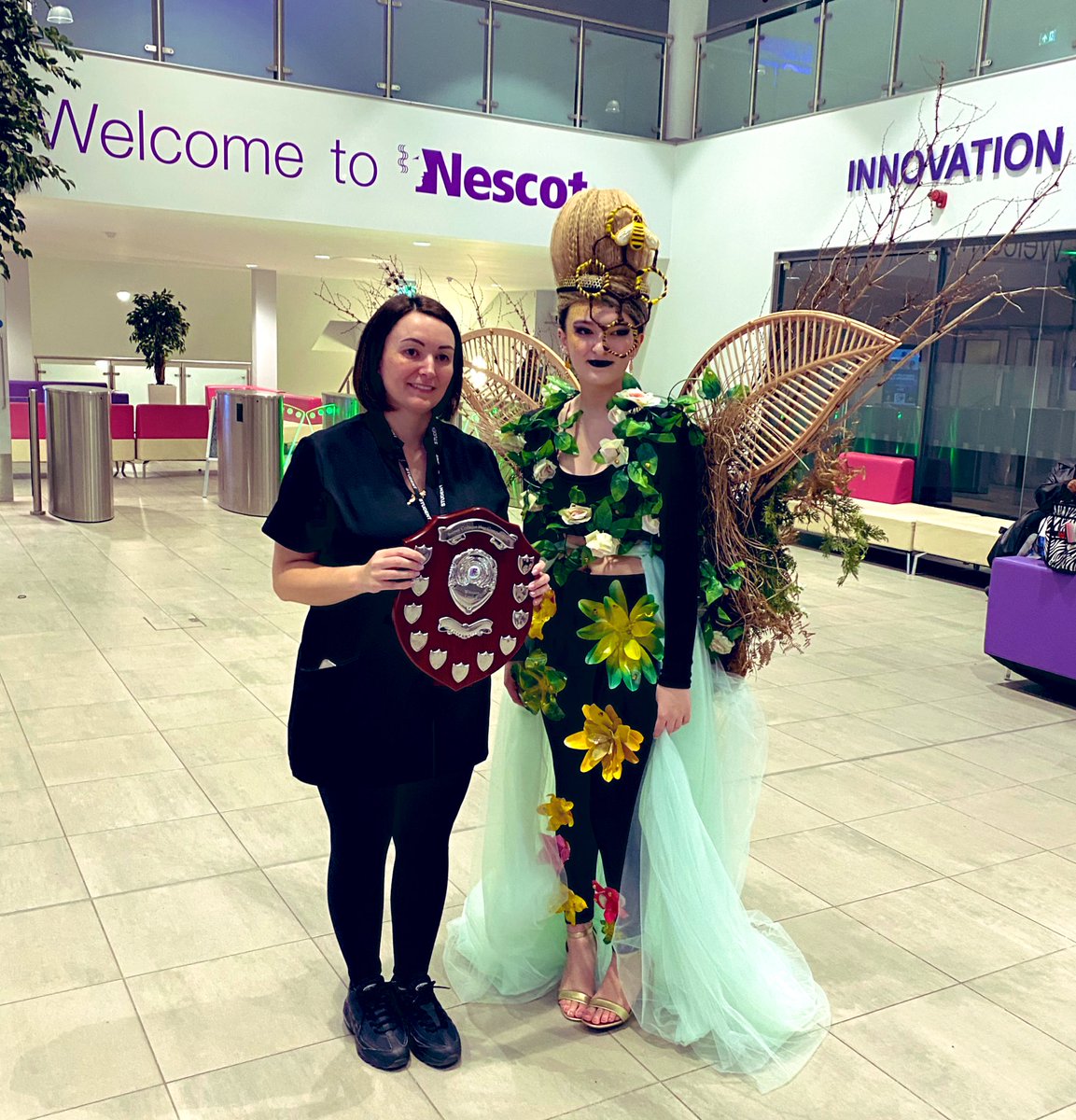 We hosted a Surrey Colleges’ hairdressing competition today with around 50 amazing students from Nescot, @Activate_Learn, @FEBrooklands and @EastSurreyColl. Amazing work on show including the Level 3 winner, our very own Zoe