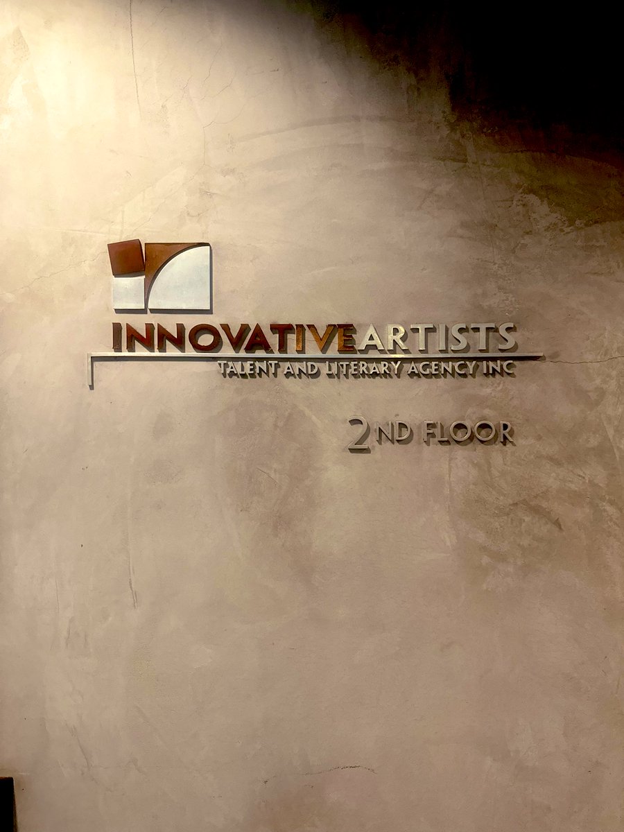Welp, after the A3 shit show, I’m officially at Innovative Artists for Film/TV.