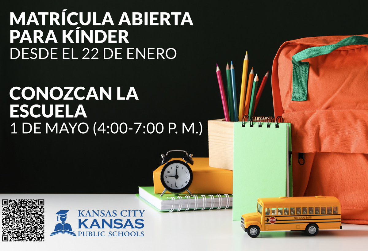 LAX1250's tweet photo. 🌟 ¡Noticias emocionantes para los padres! 🌟 ¡La inscripción para Kínder @Kansas City Kansas Public Schools ya está abierta! ¡Preparemos a su pequeño para un increíble año escolar por delante! 📚🍎 https://t.co/eCbilNerzs https://t.co/ccRTeAcGOP