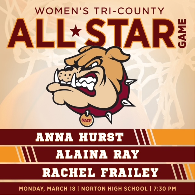 Congratulations Anna, Alaina &amp; Rachel.  Come support our senior All Stars on Monday the 18th!