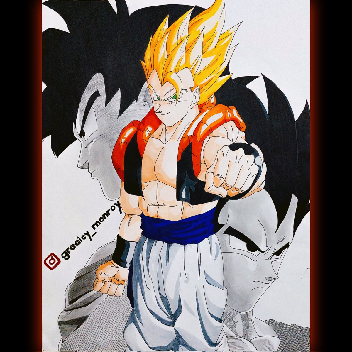 Gogeta 💛 💙  💛 💙 
#Goku #vegeta #DragonBall #DragonBallZ #AkiraToriyama #gogeta #Miercoles #anime