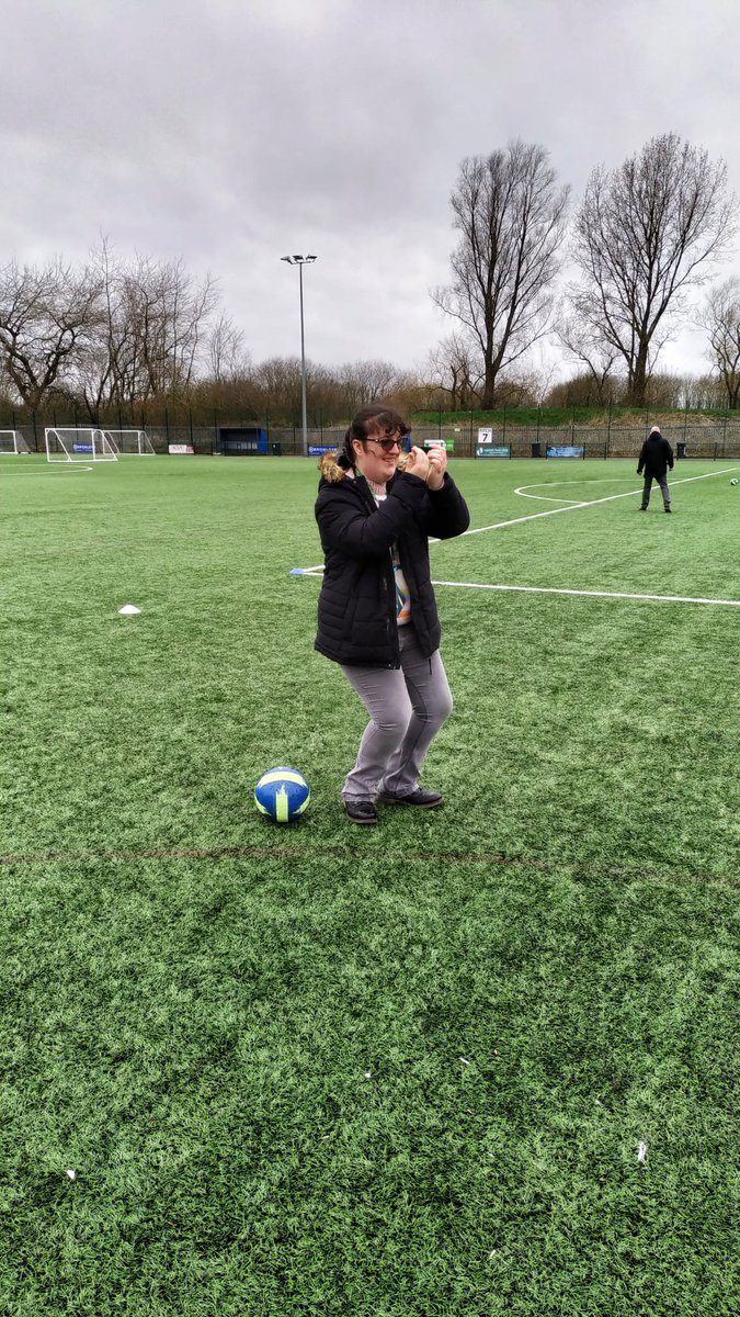 CurzonAshtonCF's tweet image. After receiving a letter from Emily, who attends @Pftameside Wednesday sessions, asking about setting up regular football sessions for them, we were only too happy to invite them down to The Tameside Stadium @CurzonAshton for a bit of football and a brew with us (1/2)