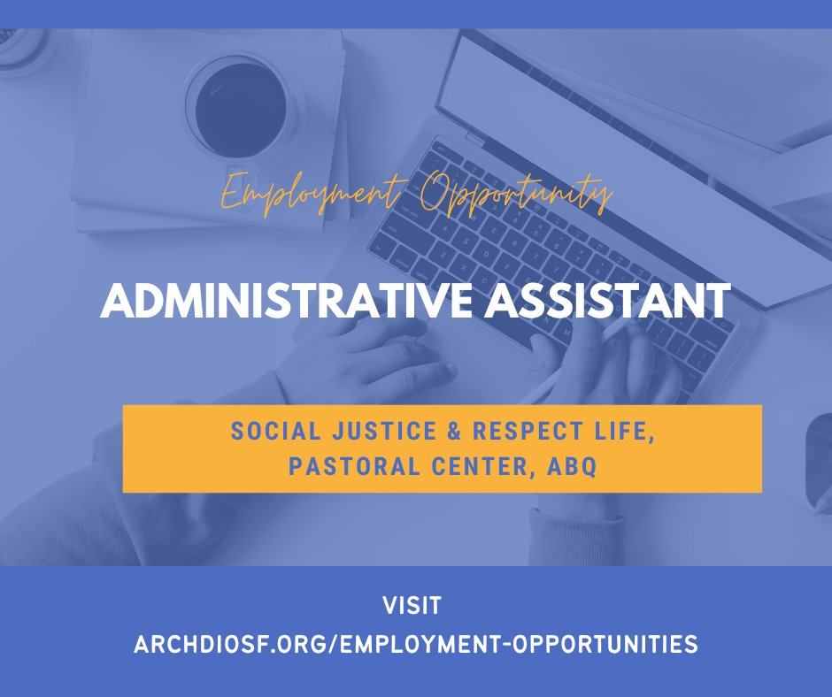 Apply now! archdiosf.org/employment-opp…