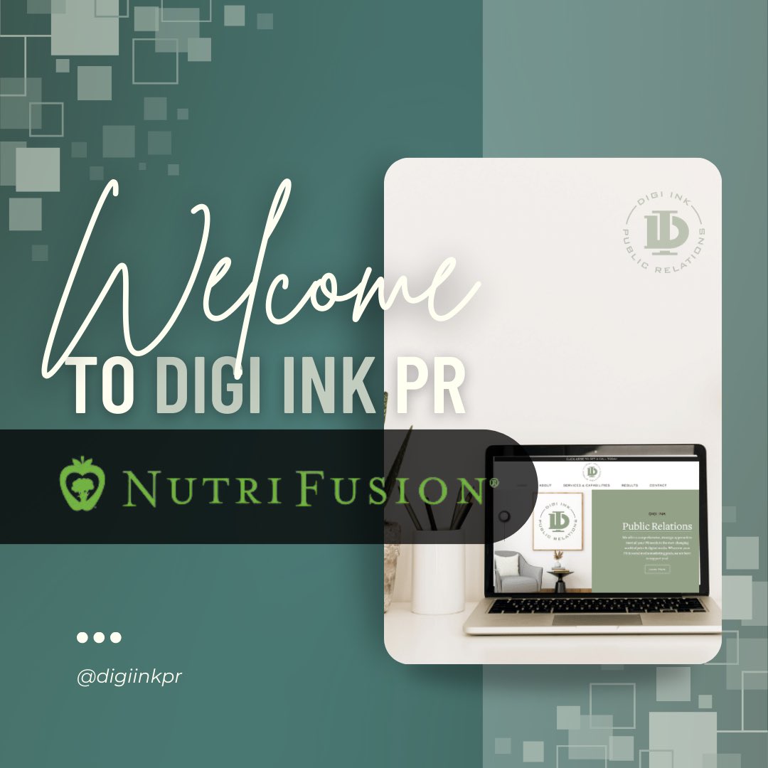 DigiInkPR's tweet image. Welcome to Digi Ink PR #NutriFusion! 🤝✨ Working hand-in-hand with food manufacturing companies, they’re on a mission to enhance the very heart of our modern diet.

Here’s to a fruitful collaboration ahead! 🍏🚀

#NewClient #NutriFusion #DigiInkPR #PublicRelations