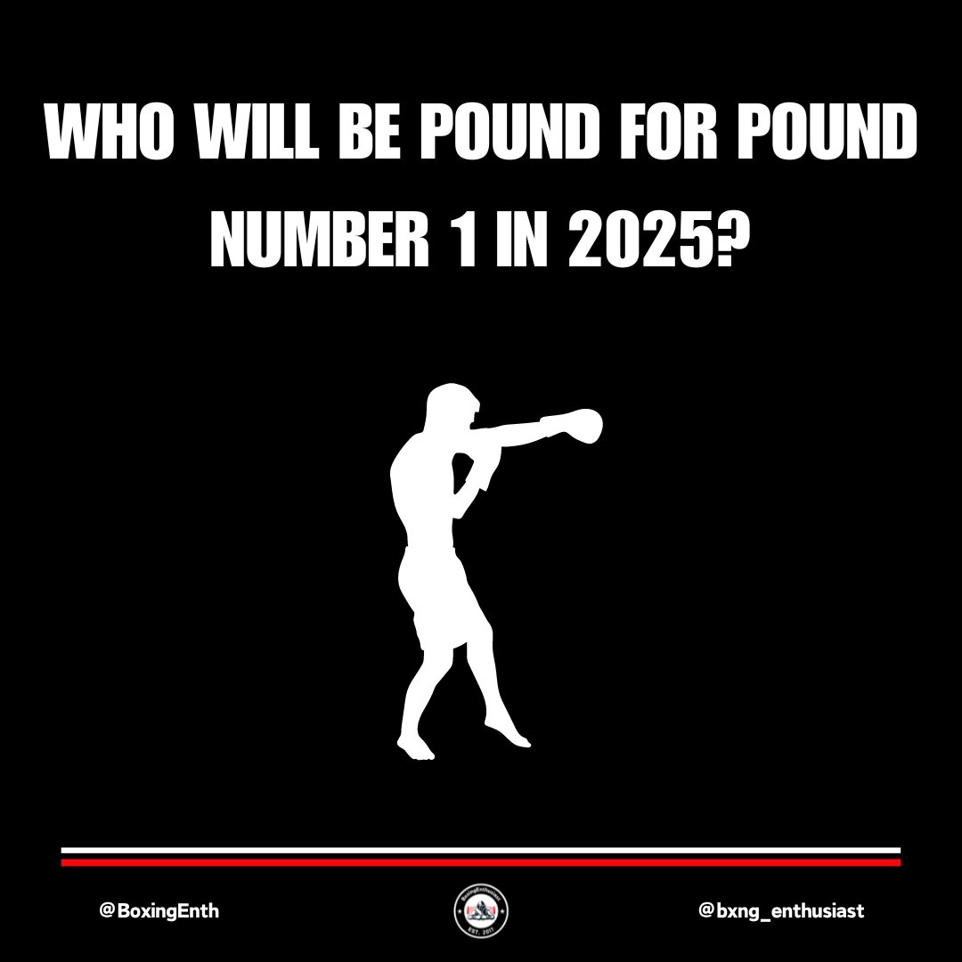 BoxingEnth's tweet image. Who will be pound for pound number 1 this time next year? 🥊

#Boxing | #PoundForPound | #Boxeo