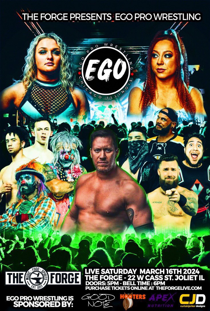 WindyCitySlam's tweet photo. Big weekend in the Southwest Suburbs with @EgoProChicago as the main event on Saturday night at The Forge in Downtown Joliet. Do you have your tickets?
#prowrestling #indiewrestling #ChicagoWrestling #EgoProChicago #RomeoCon #Joliet #Romeoville https://t.co/OVyZuF3OkY