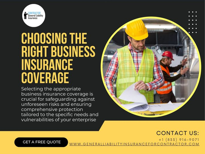 Begin by conducting a thorough assessment of your business's risks and vulnerabilities. Get the best insurance quote online for free. Contact us at 833-916-9071 or visit our website at …alliabilityinsuranceforcontractor.com.

#Insurance 
#InsuranceCoverage 
#InsurancePolicies
#BusinessInsurance