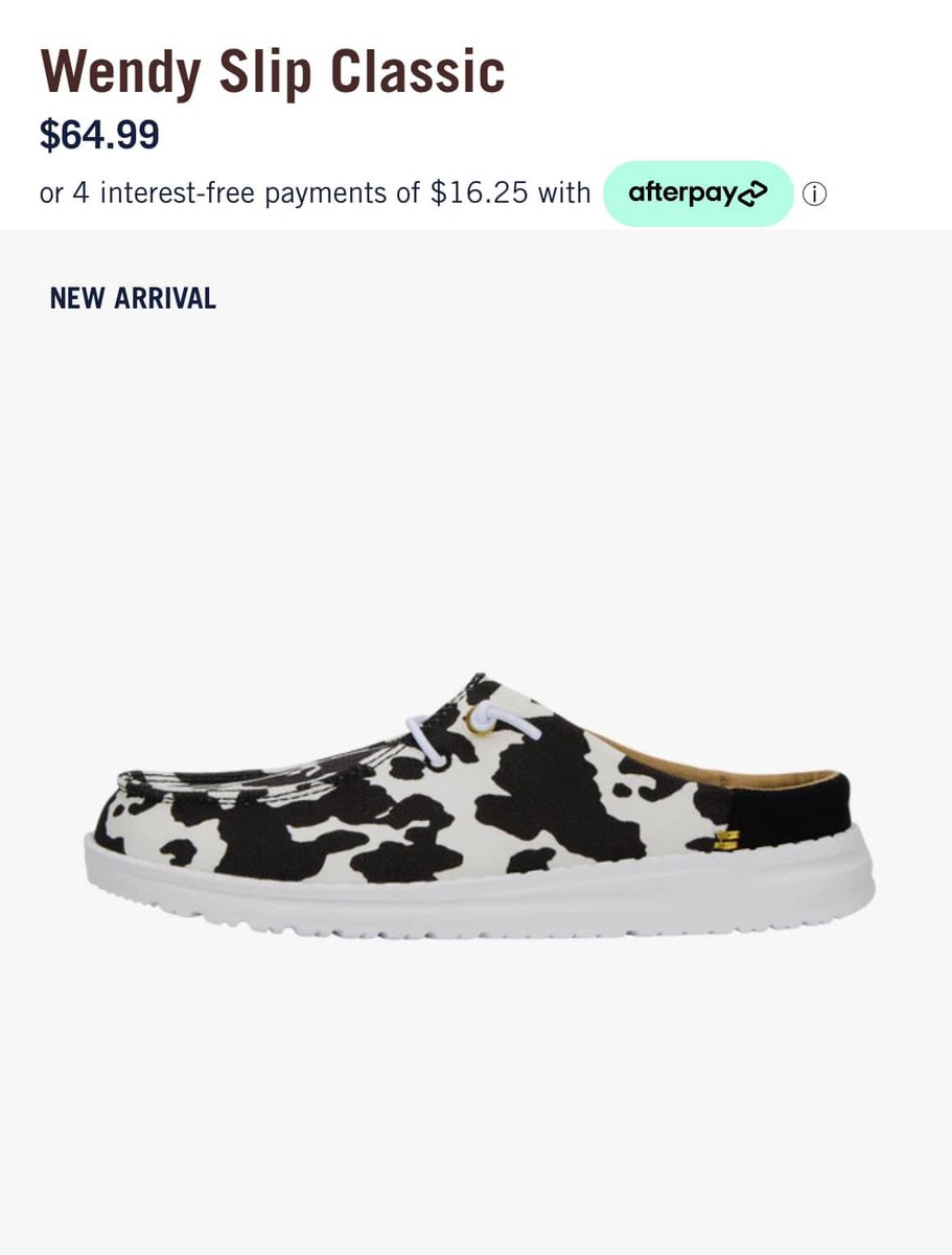 Lady’s!!!  Check out these new arrivals at Hey Dudes 🤩

Wendy Slip Classic..because convenience matters

mavely.app.link/e/cuOisCsTVHb