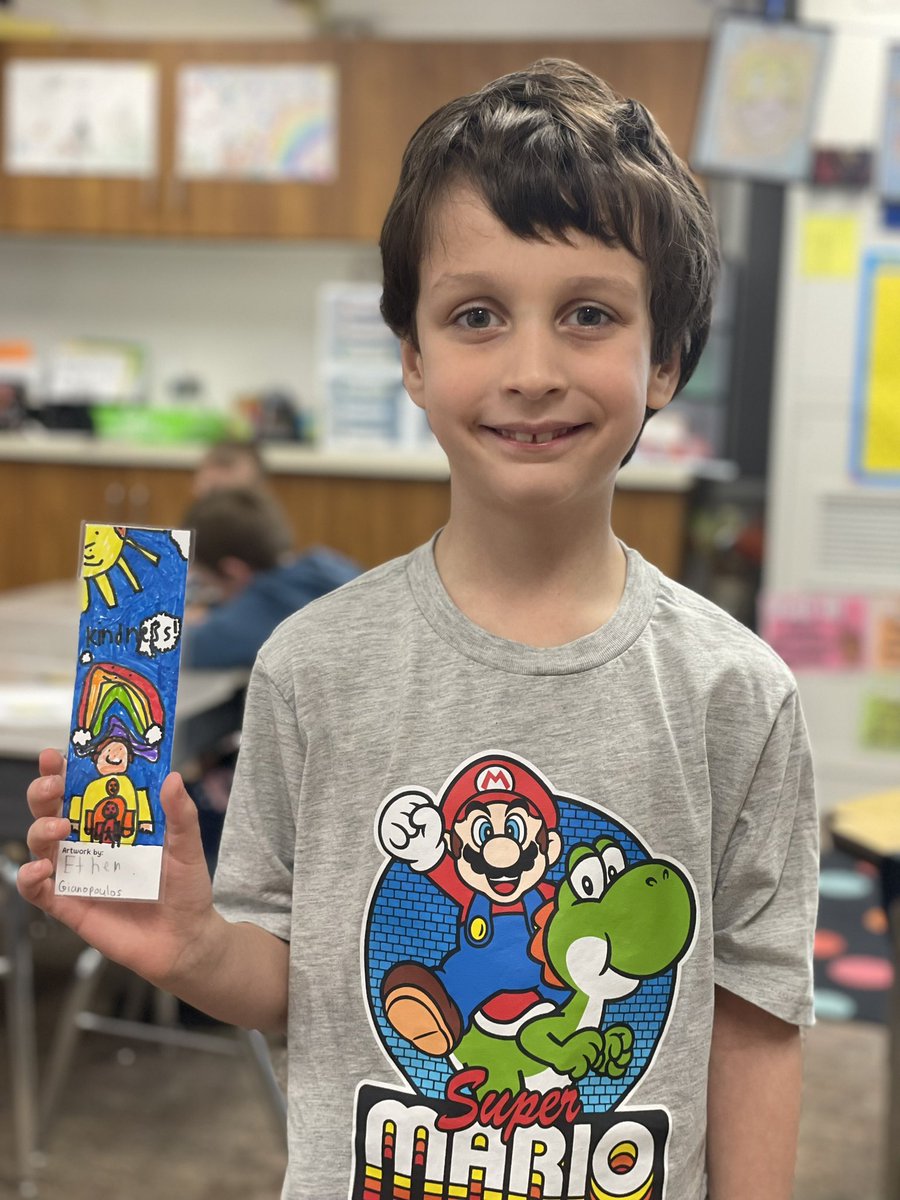 marnellandrea29's tweet image. Congrats to Ethen for being the 1st grade winner of the Kindness Bookmark Contest! Way to go Ethen! @VV_Voyagers #fabulousfirsties #bookmarkcontest #kindnesscounts