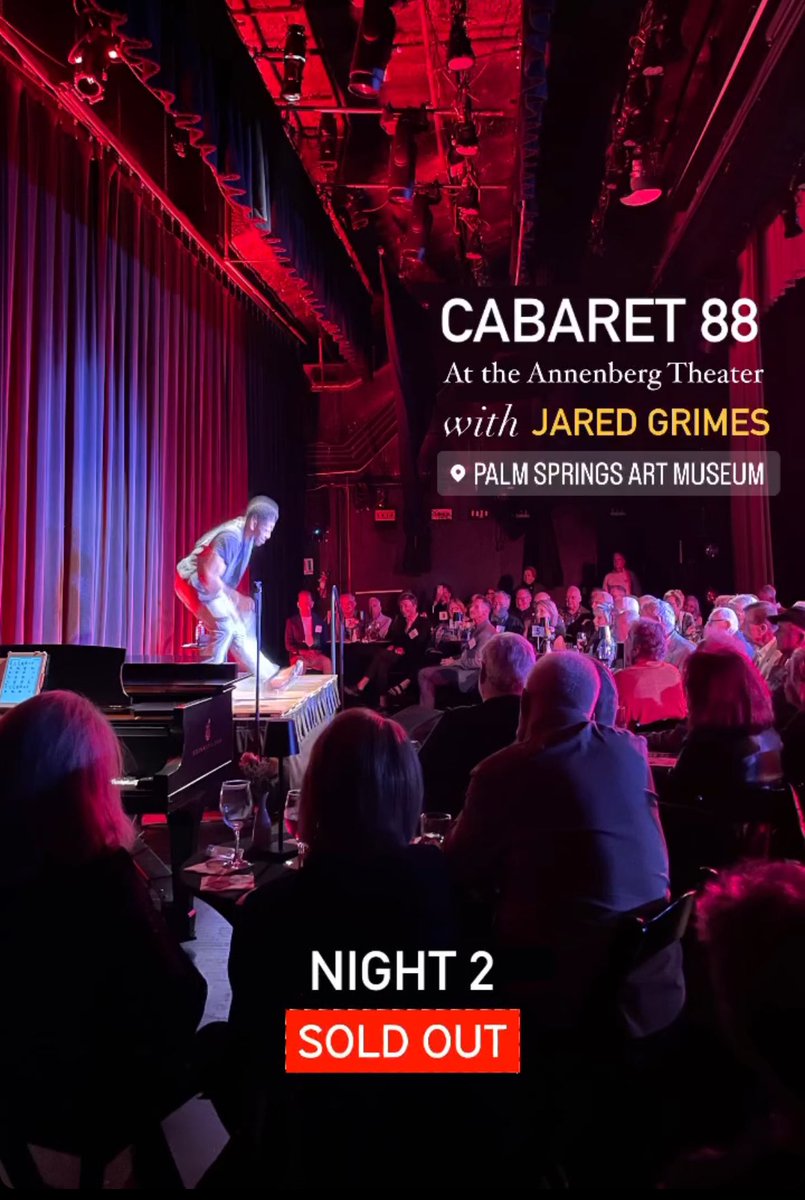 Another sold out, non-stop musical ride with the brilliant Tony nominee Jared Grimes at Cabaret 88! He dances so fast that it’s hard to get a clear picture of him! Tuesday’s audience was just as dazzled by the dancing and singing, even though no two shows are exactly alike! 👞 👞