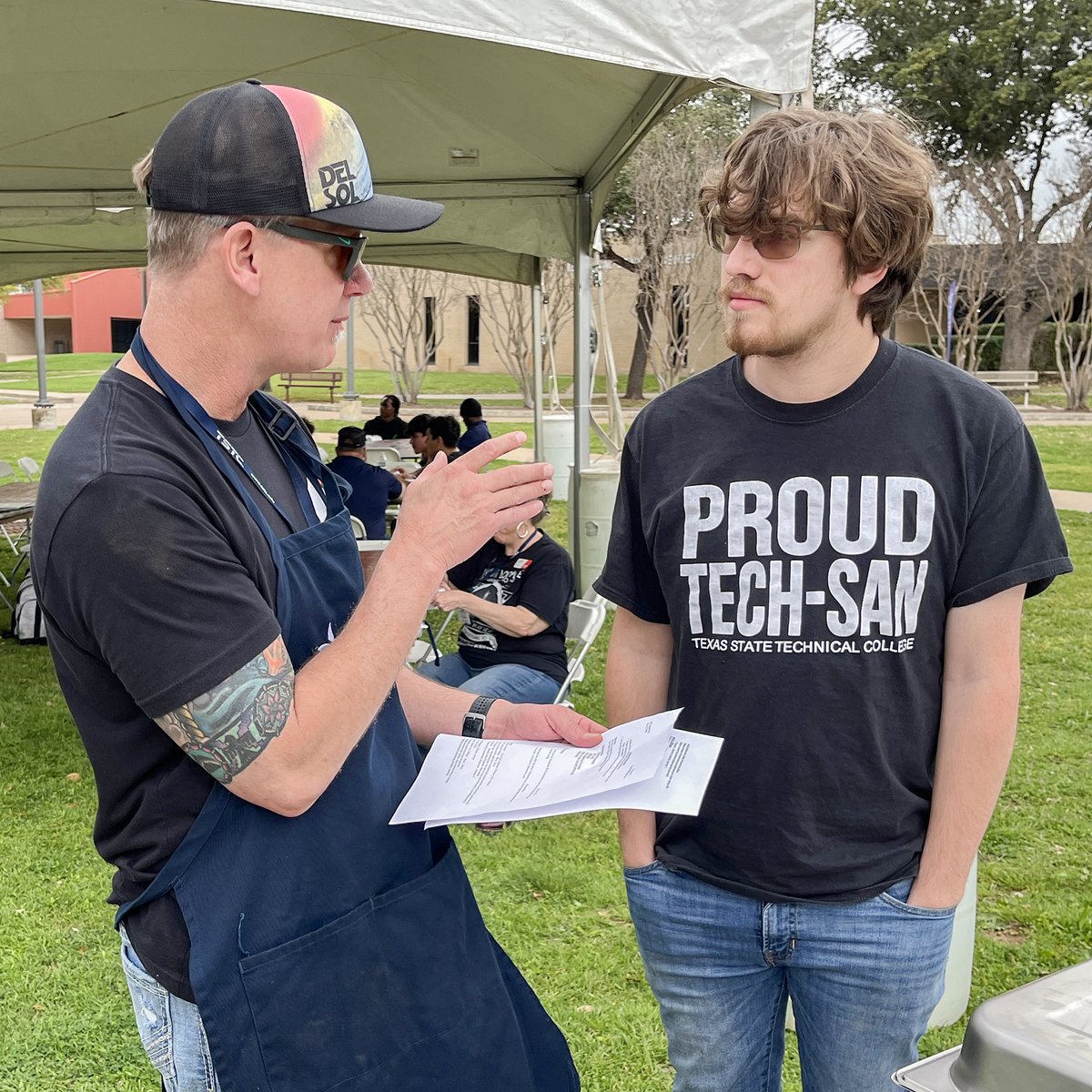 tstcwaco's tweet photo. The Career Services team rocked the campus gazebo with their "Rock Your Resume" event!

Hot dogs were sizzling, tunes were jamming courtesy of TSTC's talented staff, and students got personalized resume tips from the experts.

#TSTCproud #technicallybetter #careers #rockon https://t.co/rNK2scp165