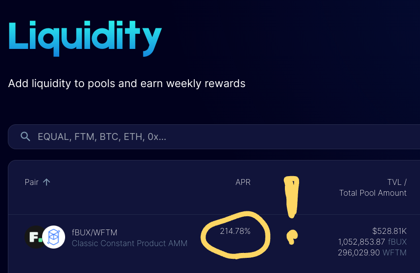 milesmuso's tweet photo. Just made 173 $fBUX (about 50 USD) in bribe rewards from today's @Equalizer0x epoch flip.

Not a fortune, I agree; but you gotta love earning money in your sleep!

And the APR% ain't bad either!!

@fMoneyMarkets #FantomMoneyMarkets $FTM @XpandrFinancial #PassiveIncome #FantomDeFi https://t.co/pjPJVSJvSu