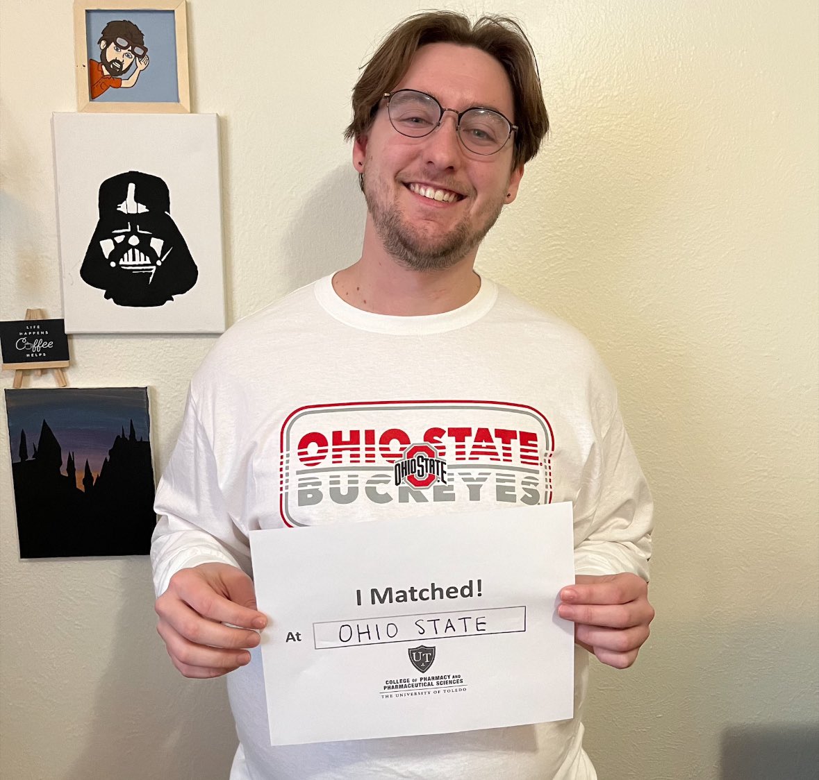 Congratulations Levi Hill on matching with Ohio State College of Pharmacy's PGY-1 Community program at Equitas! #ResidencyMatchDay #PharmacyPhamily #MatchDay #PharmD