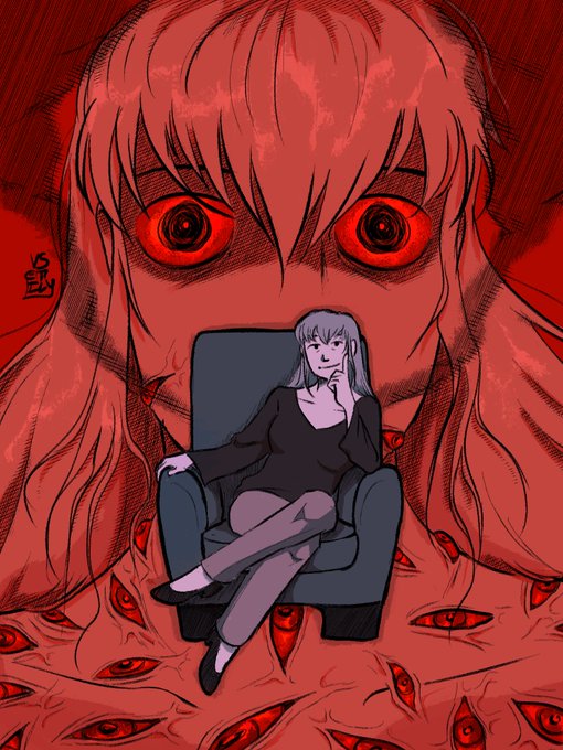 「red theme sitting」 illustration images(Latest)