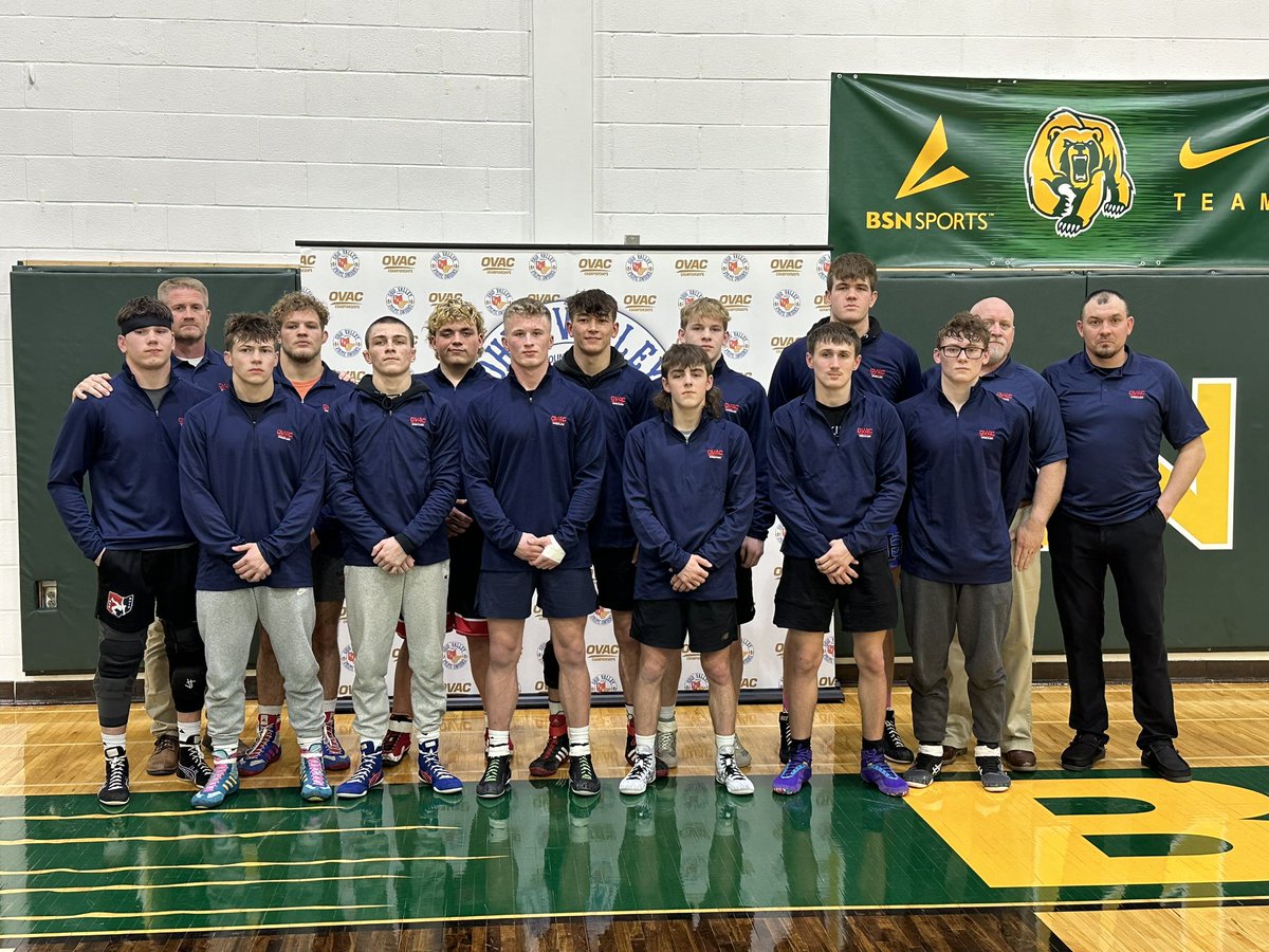 BHannahsRocksAD's tweet photo. Congrats to Coach Stephen &amp; the @OVAC_One Wrestling all-stars for defeating the MAC all-stars 40-18. 

Also congrats to our Rocks seniors for capping off their careers wrestling in this all-star match. ☘️🤼‍♂️ https://t.co/W2d2mtm6Ez