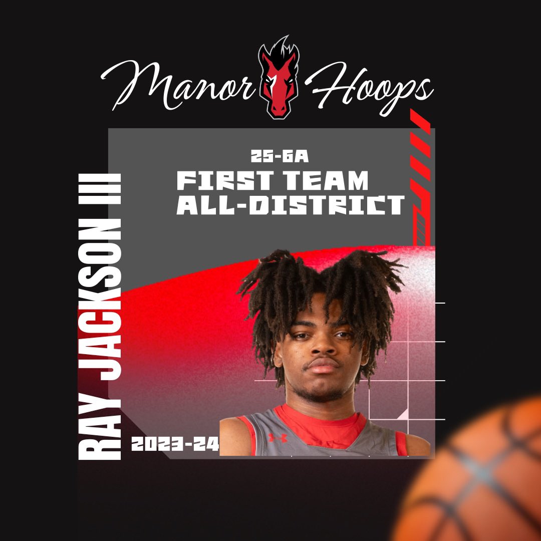 Manor mustangs would like to recognize @JackonRayIII for his district honor.