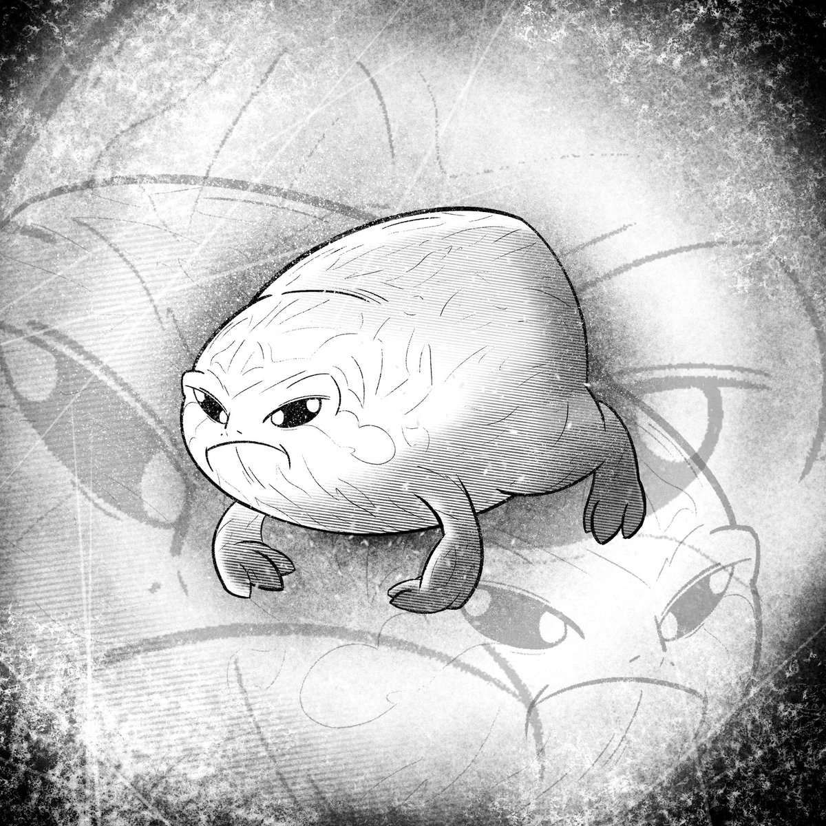 PyxPit's tweet photo. [Inktober catchup]
Mmm… frog ( ‾ʖ̫‾) 
#frog #doodle #art #illustration https://t.co/G7xvEP200p