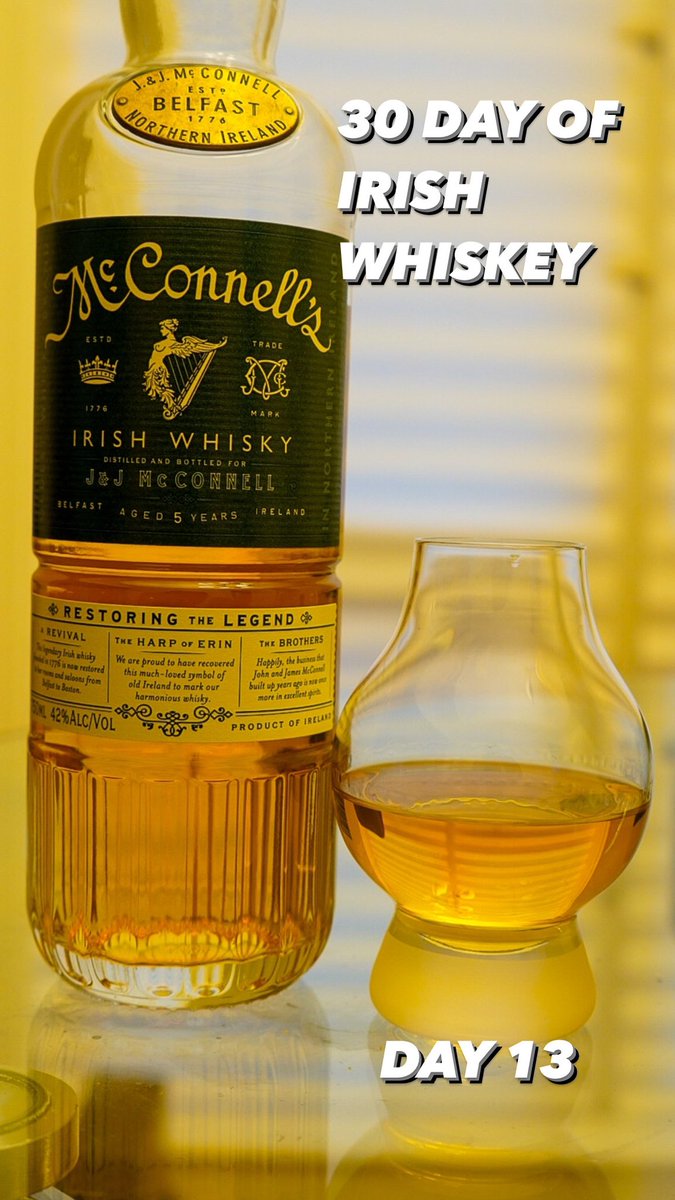 Day 13 of 30 days of #irishwhiskey we talk about @McConnells_BDC