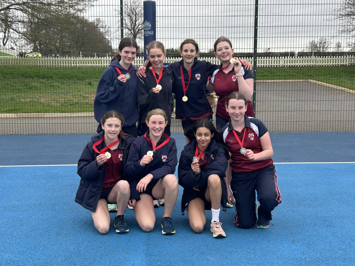 OundleNetball's tweet image. Thank you to all the schools who competed in the @NhantsNetball U13 &amp;amp; U12 county cup today.
Winners U13 @oundleschool R/up @SprattonHall Winners U12 @WboroSport r/up @SprattonHall