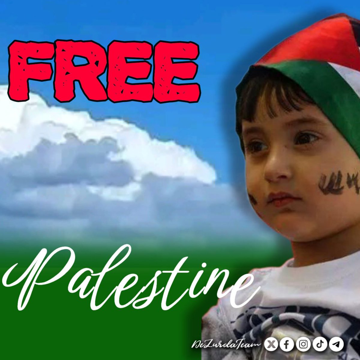 📢#FreePalestine ‼️ 🔔🔔Porque ese pueblo que ha sufrido las consecuencias de un genocidio brutal merece la paz.... #DeZurdaTeam