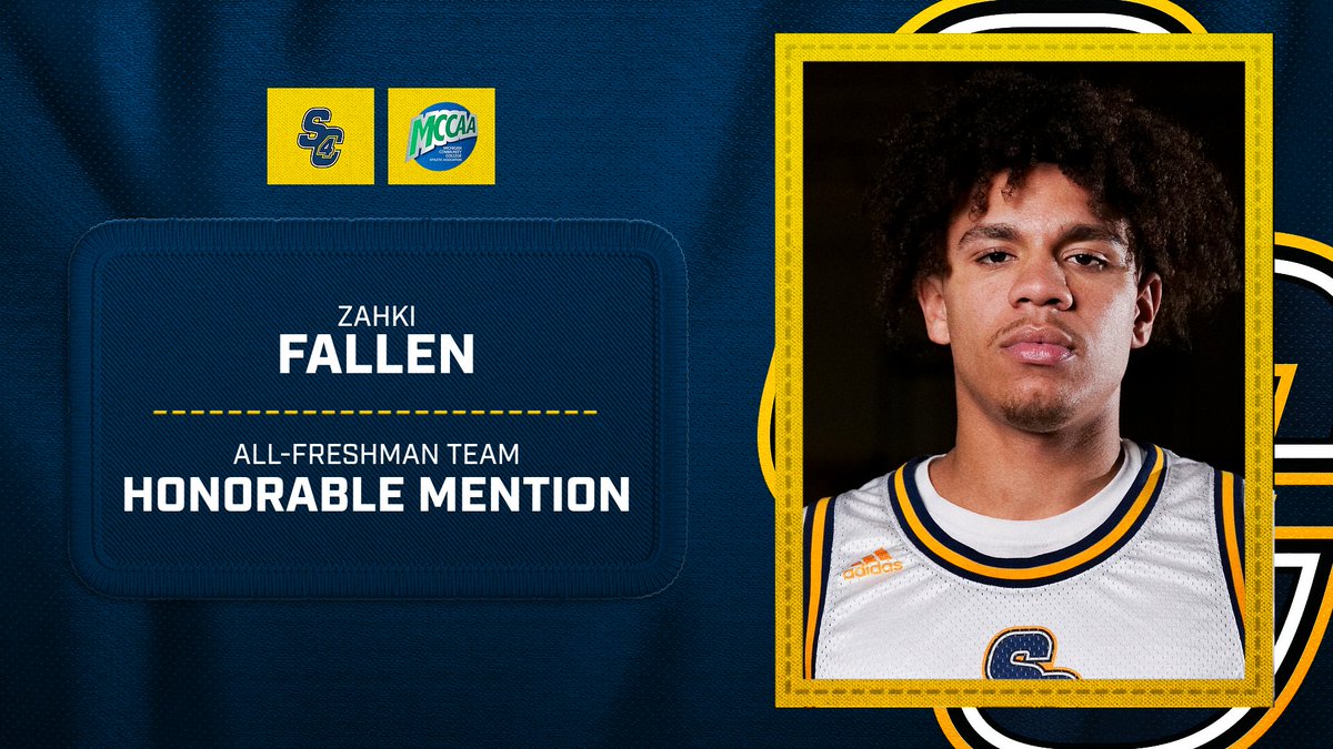 🚨🏀 MCCAA Men's Basketball Awards

Freshman Zahki Fallen was named All-MCCAA Eastern Conference Honorable Mention and to the MCCAA Eastern Conference All-Freshman team!

Congratulations Zahki!

Read more: sc4skippers.com/sports/mbkb/20…

#SkipperPride