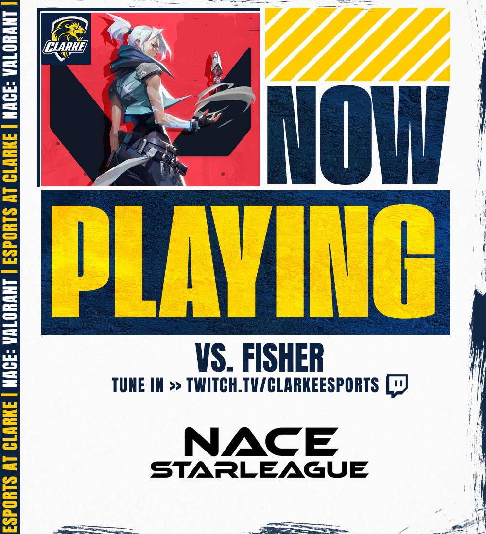 Clarke_Esports's tweet photo. π¨ WE'RE LIVE π¨
#PrideVAL takes on @Fisher_Esports in our final @nacestarleague Varsity Premier matchup!
πΊ https://t.co/TeepnvdjNE
#ClarkePride https://t.co/0IQNbErN1U