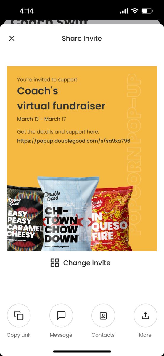 I would appreciate all my folks supporting Warrensville Athletics program and purchasing some popcorn! popup.doublegood.com/s/sa9xa796
