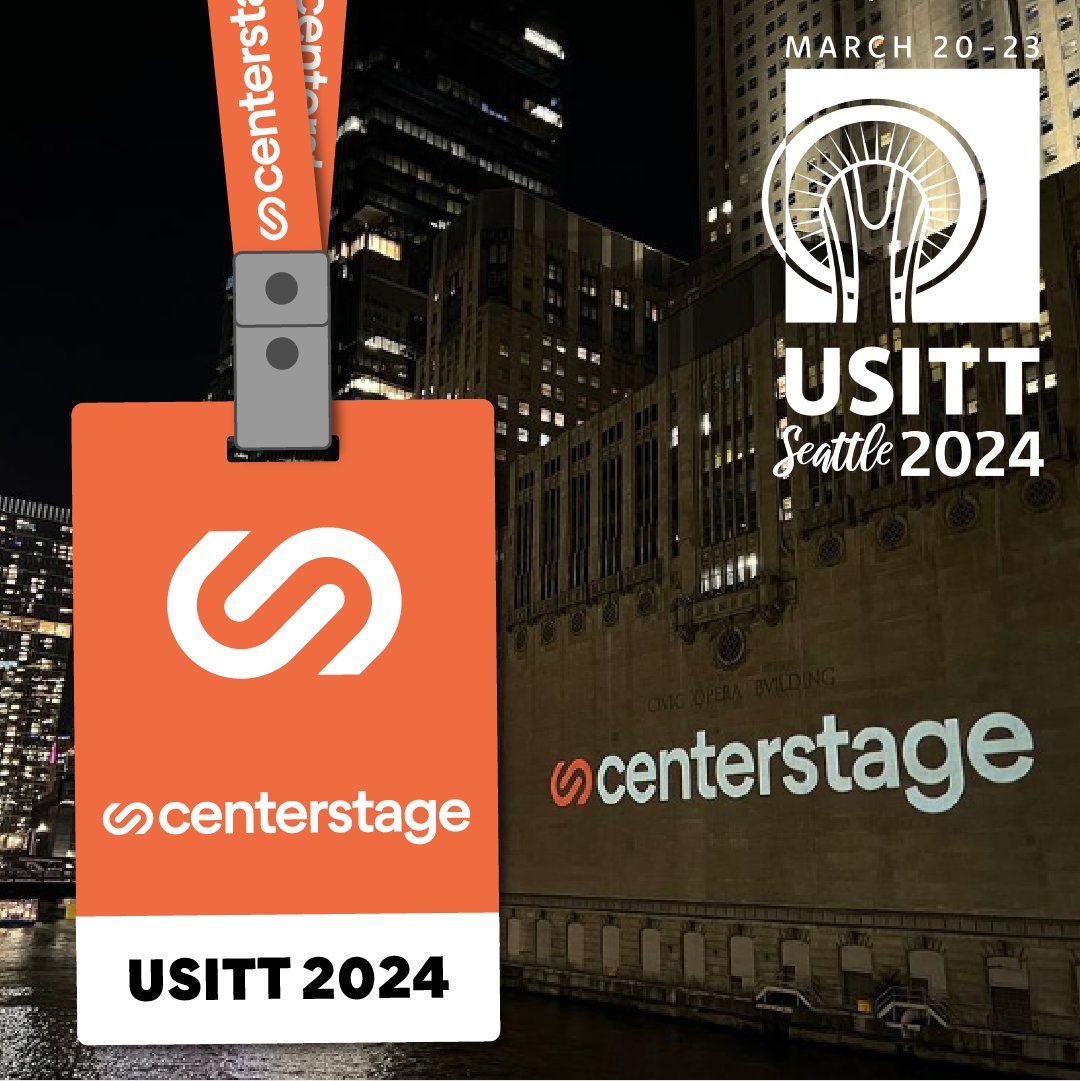 One week til #USITT24! 🗓️ We're excited to see you in Seattle soon. Centerstage will be on the Expo floor at Booth #2915 <a href="/USITT/">USITT</a> #Seattle