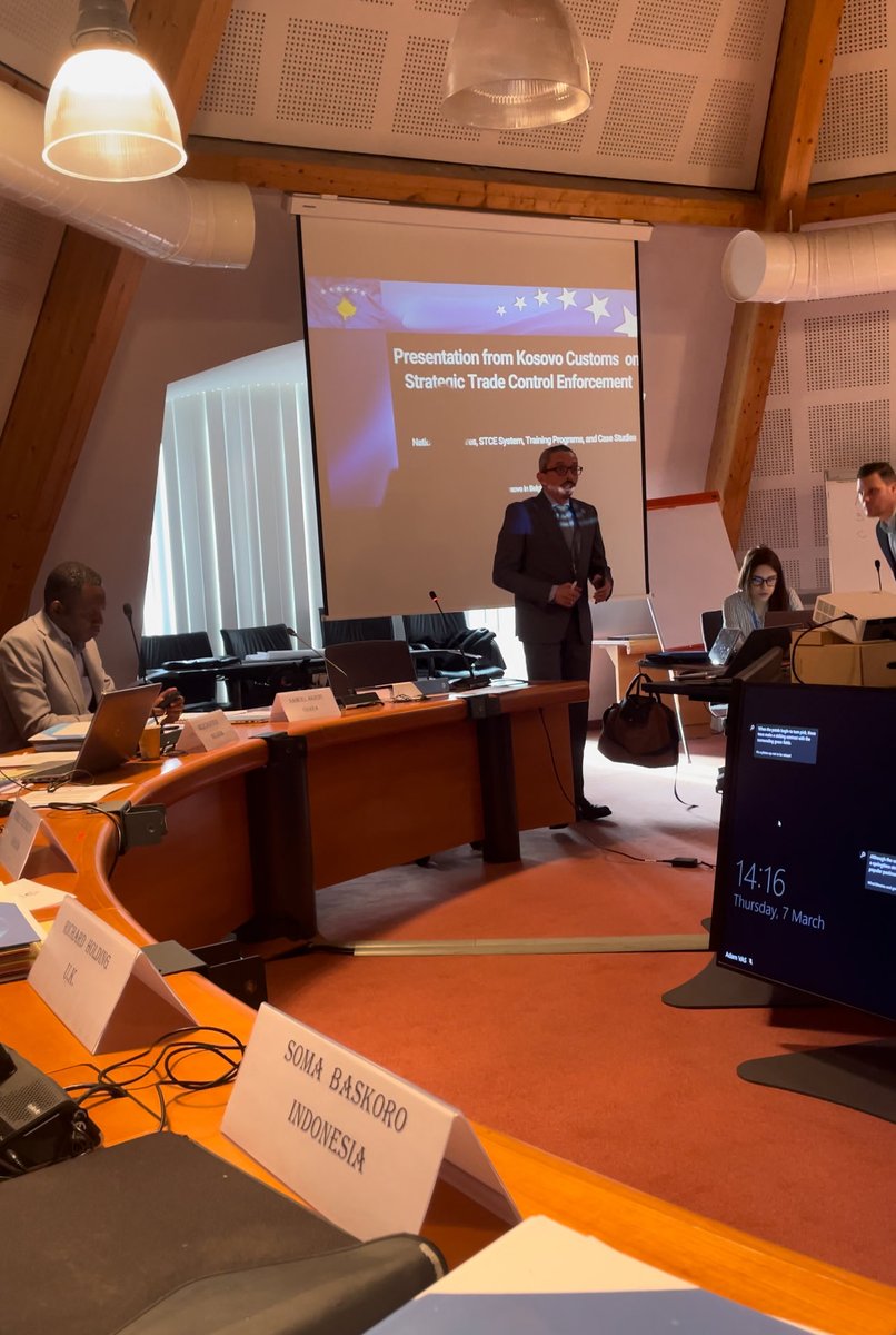 bekim_mehmetaj's tweet image. Representing 🇽🇰 Kosovo at the STCE Train-the-Trainer! Joining Customs officers worldwide to sharpen skills in combating illicit WMD trafficking. Huge thanks to @WCO @GlobalAffairsCanada & EXBS for their support! #STCEProgramme #CustomsEnforcement #GlobalSecurity