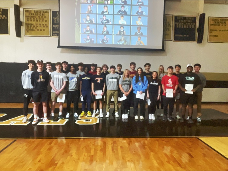 Congrats to the 23 talented OFHS athletes who committed to play sports at the next level: in college! We are so proud of you all! #TheBengalWay #SigningDay