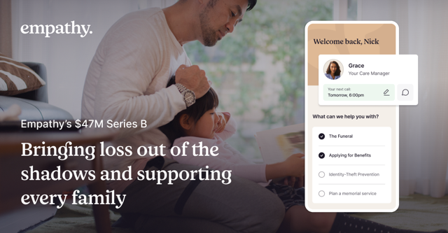big day for @empathy!  they just raised another 47 million bucks, bringing their total to 90 mil.  holy wow. i’ve been on their advisory board since the early days and i’m very proud of what they’ve accomplished to date.  bodes well for the public Empathy is serving